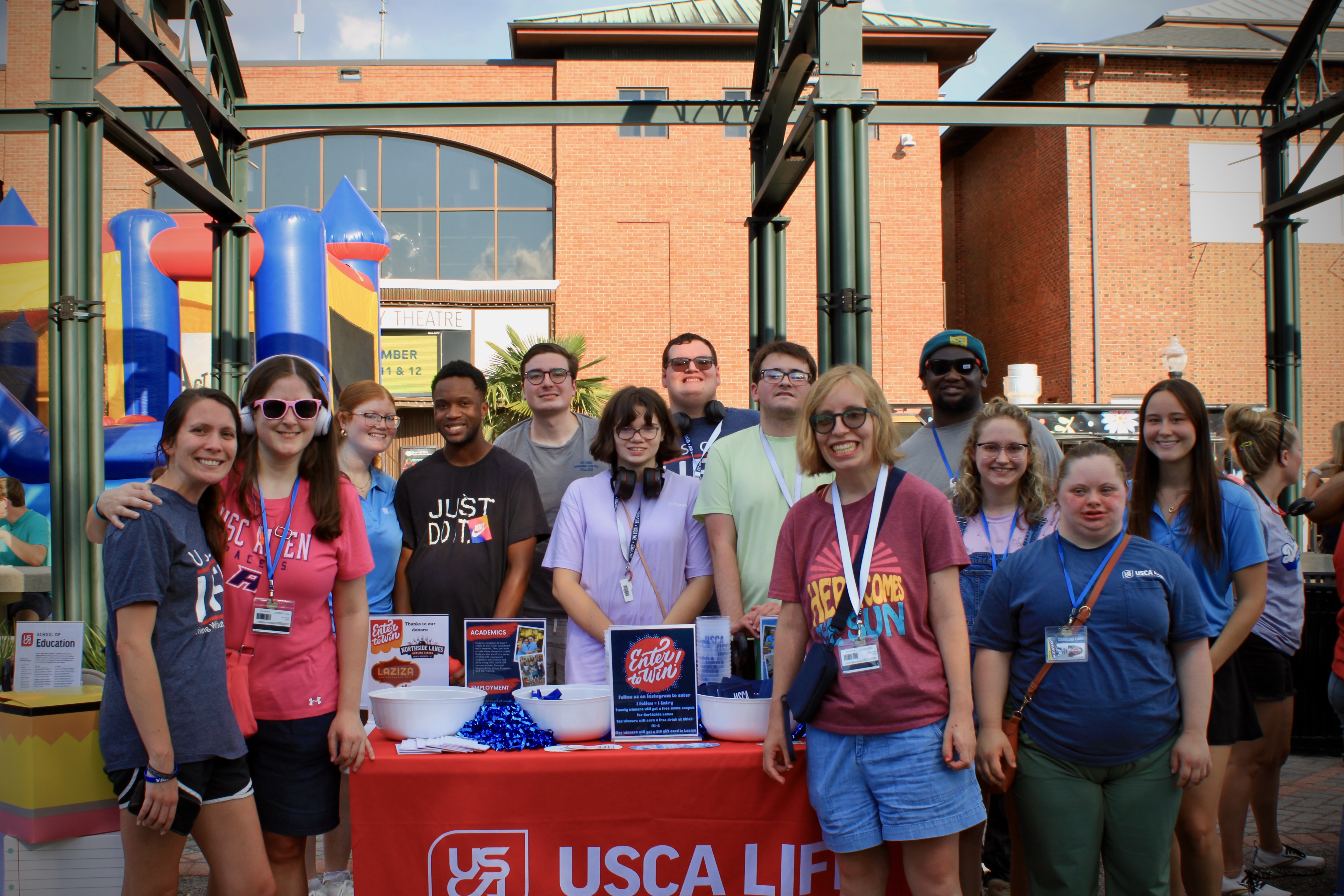 USCA LIFE students attending the Downtown Takeover
