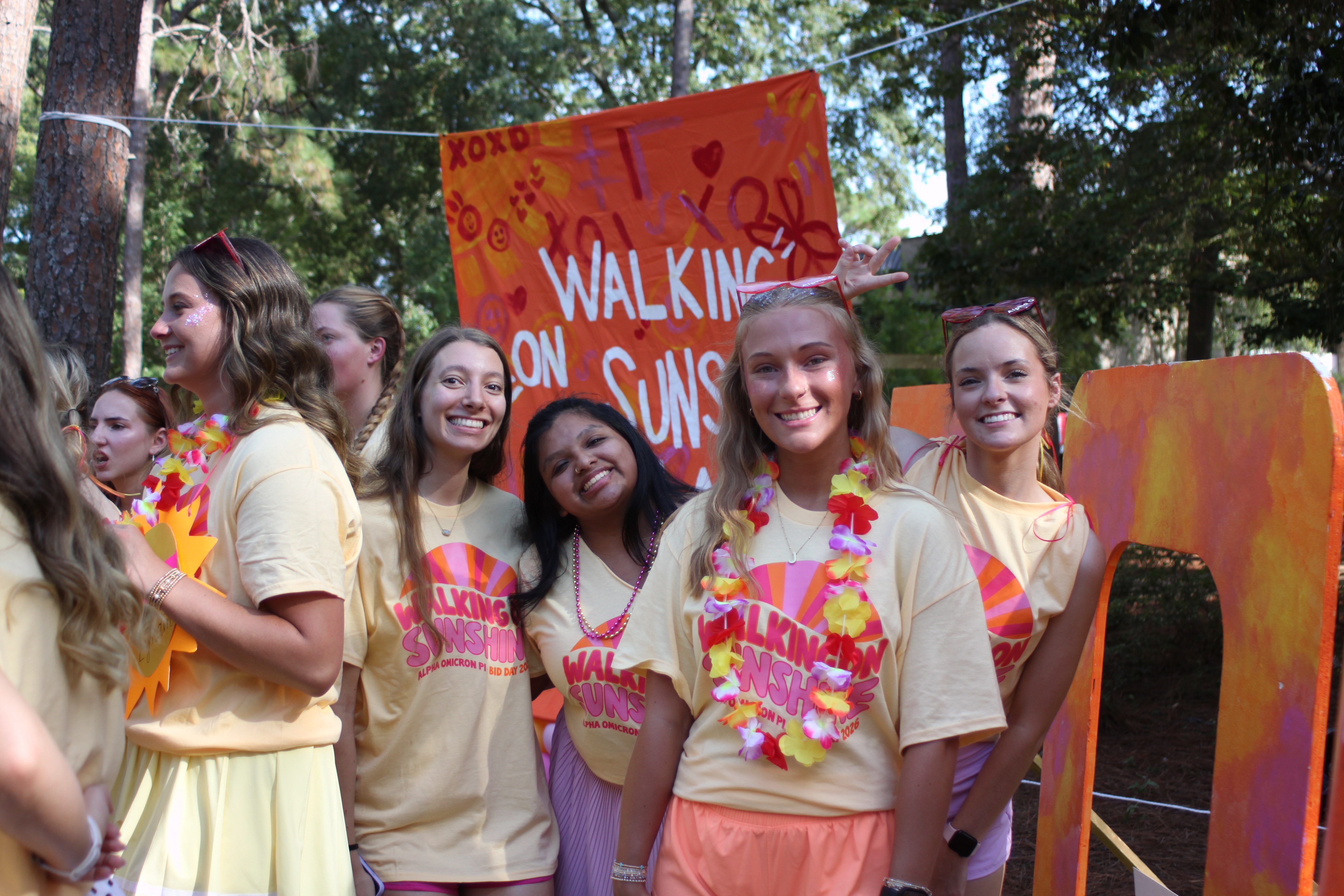 USCA LIFE student with her sorority sisters.